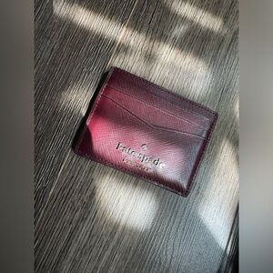 Kate Spade Maroon Card Holder